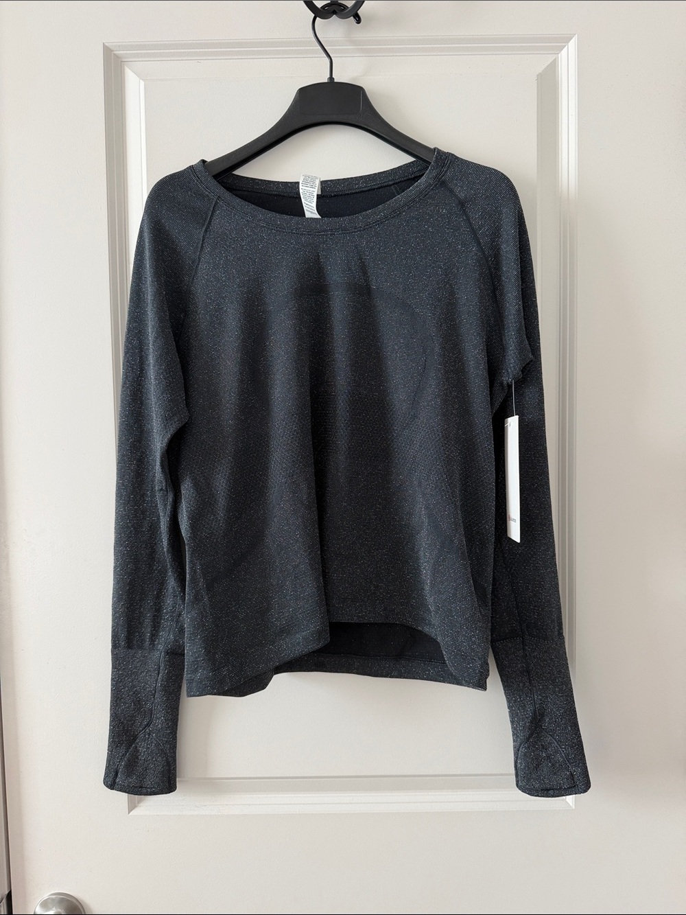 lululemon athletica Black Shimmer Long-Sleeve Pullover